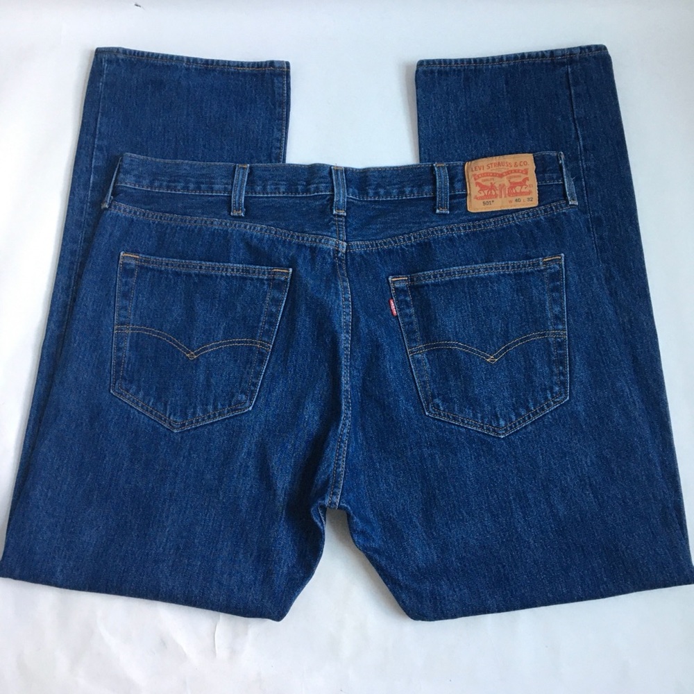 Levi’s 501 Buttonfly Blue Denim Jeans 40x32